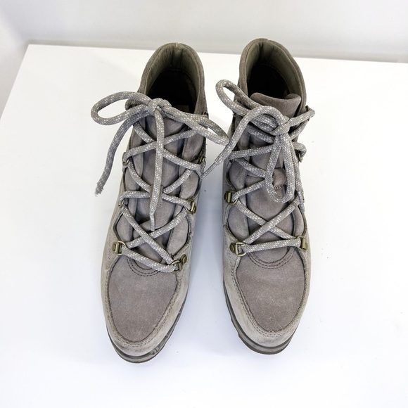 SOREL Tan Sneakchic Alpine Kettle Boots Lace up Sneakers Ankle Booties size 7 - Picture 7 of 10